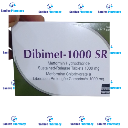 https://livehealthepharma.com/images/products/1731277042Dibimet 1000 SR (Metformin Hydrochloride).png